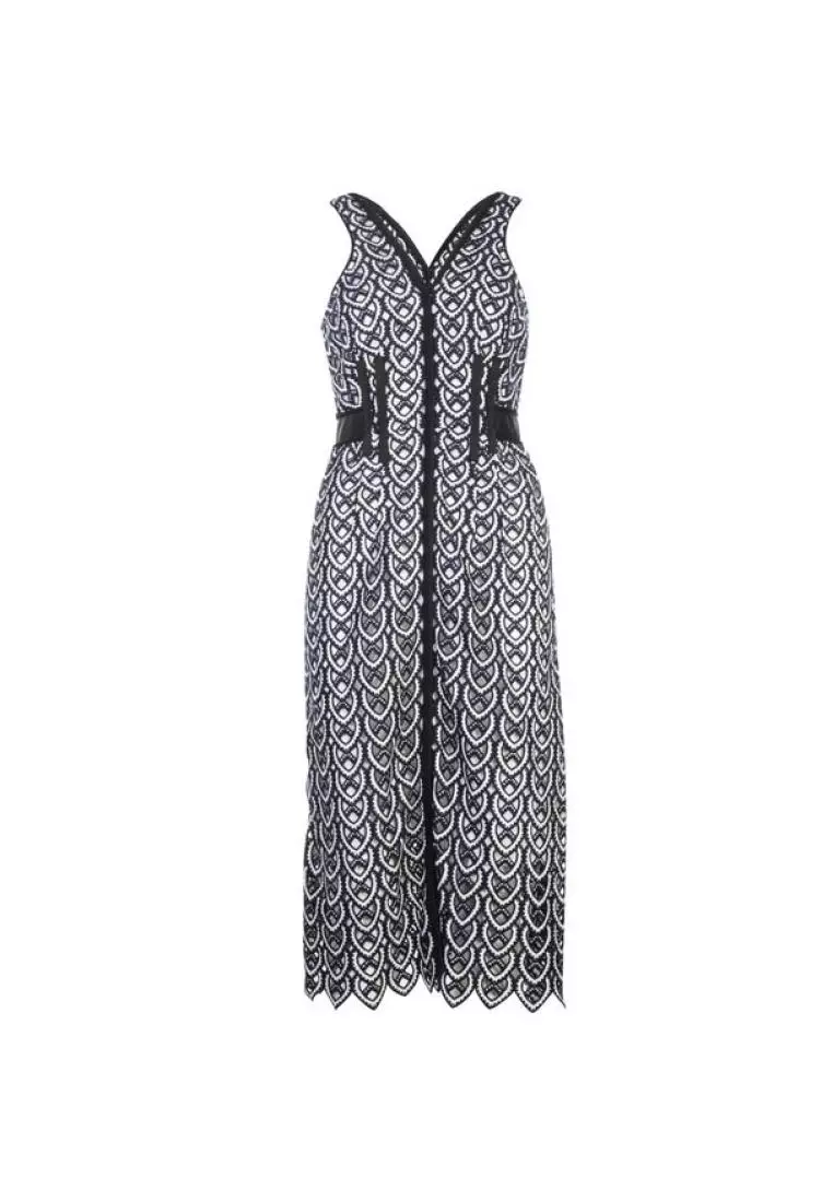 Buy Self portrait Pre Loved SELF PORTRAIT Long Crochet Dress