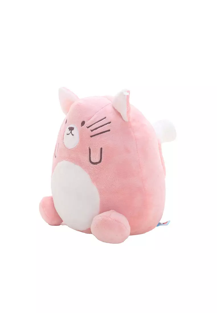 Boneka Plush Binatang Onimal Keet - Kucing Pink 23 cm