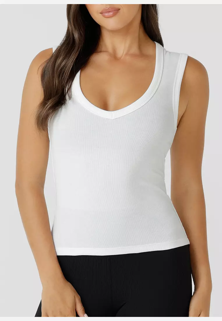 Define Plunge Neck Tank Top