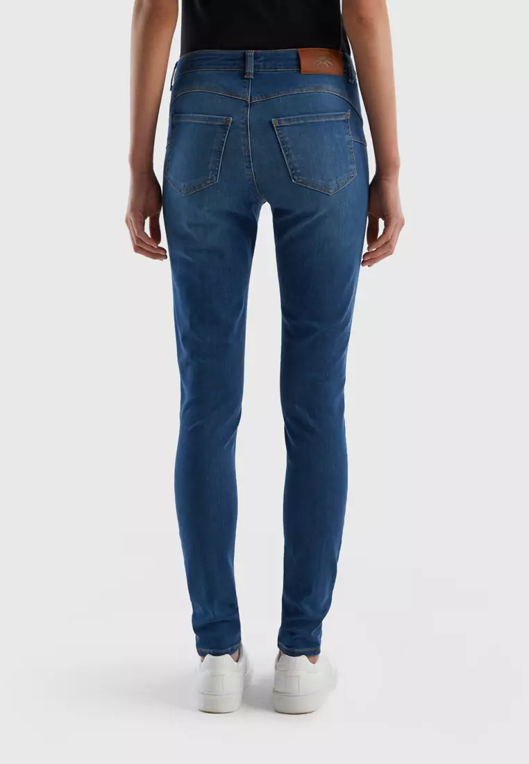 Benetton skinny pin up jeans discount