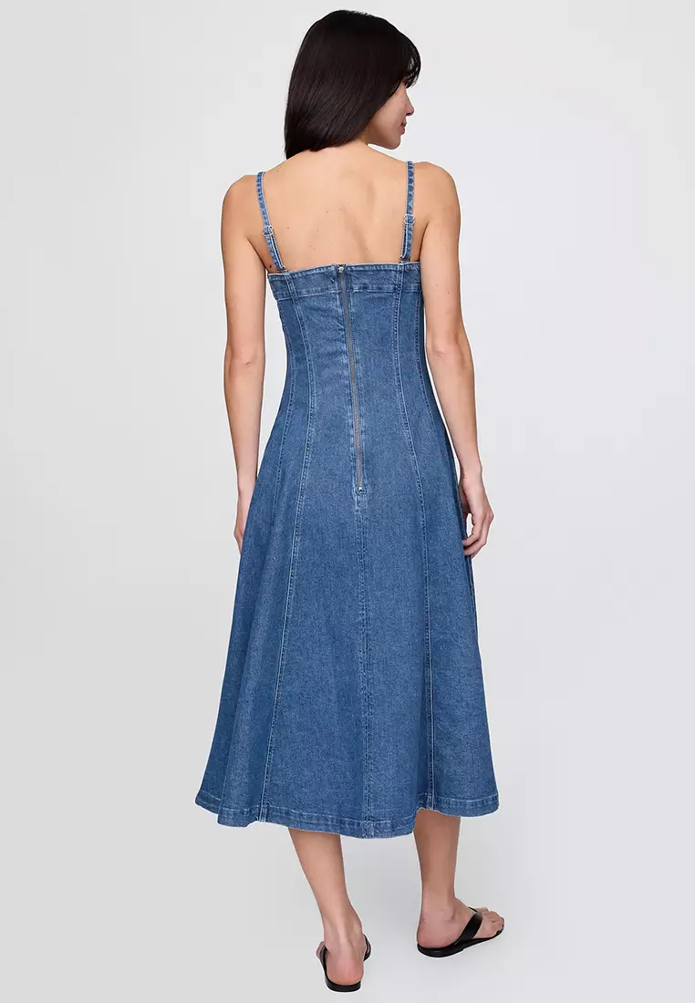 Fit & Flare Denim Dress
