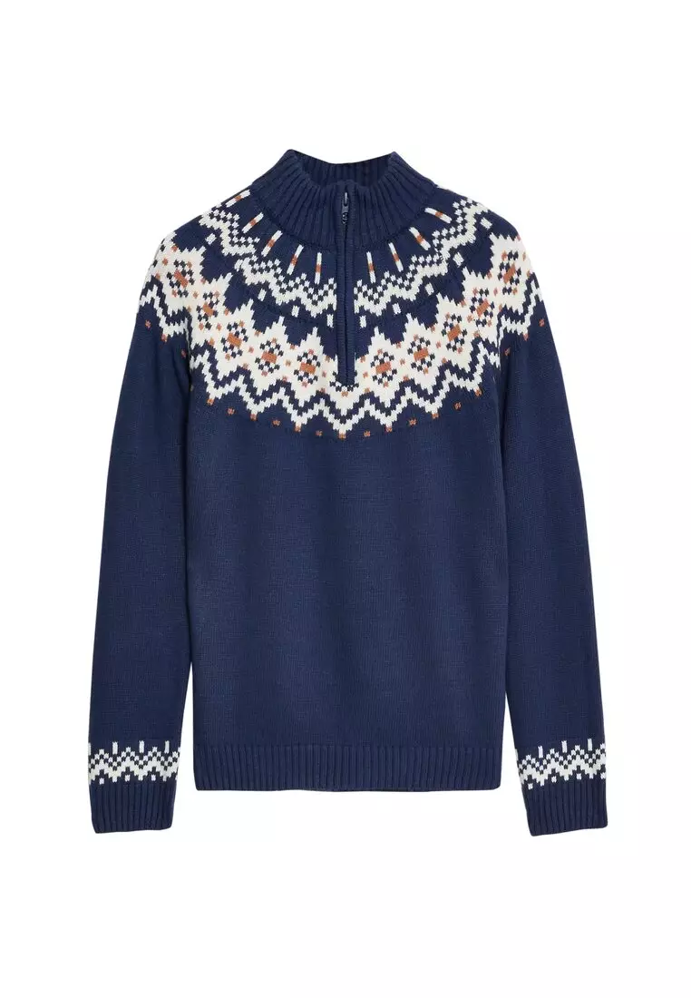 Fair isle jumper marks and spencer hotsell