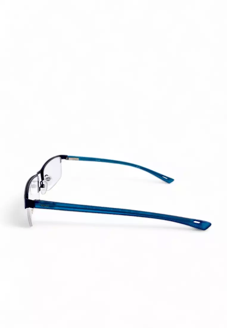 OPH Men's Rectangle Frame Black Metal Optical Frame with Demo Lens OPHSC1080205