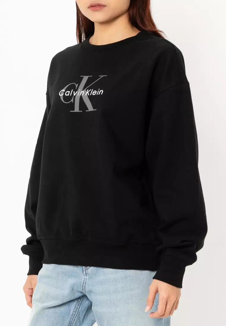 Buy Calvin Klein Cropped Monogram Sweatshirt Calvin Klein Jeans
