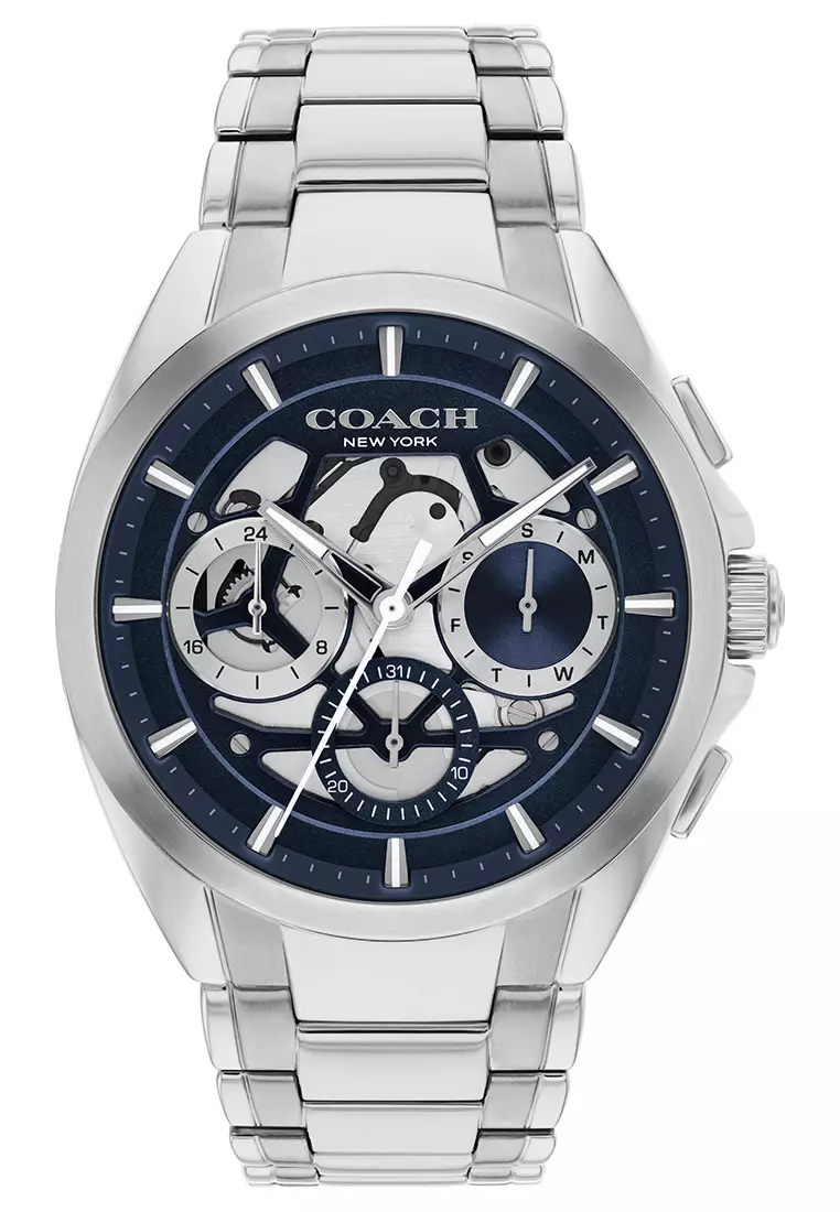 Buy Coach JACKSON Men's Watch STAINLESS STEEL Strap - Navy Dial