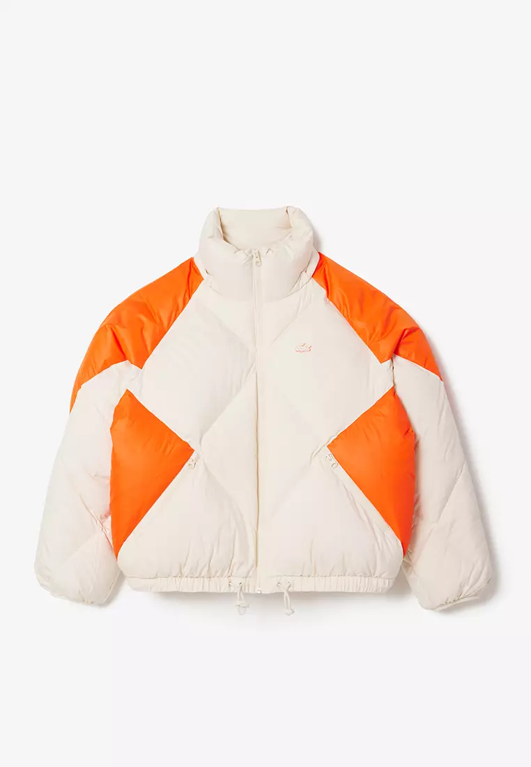 Colourblock Hooded Down Jacket