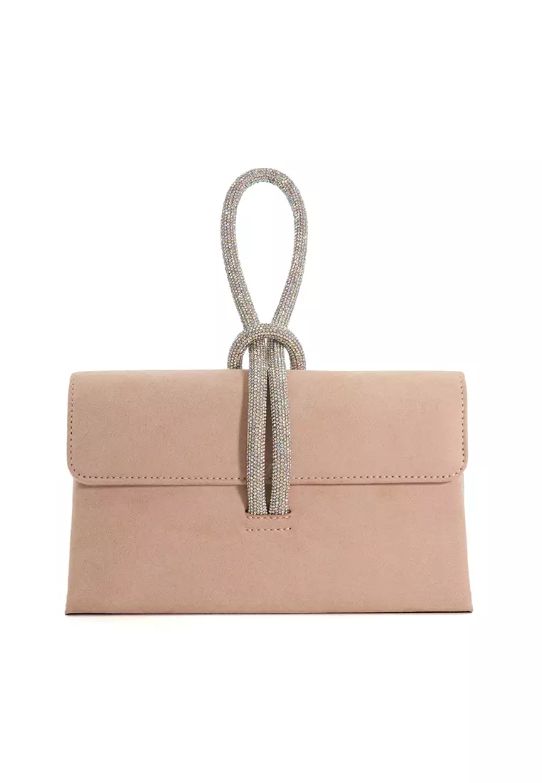 Buy Dune London Brynie Diamante Loop Handle Grab Bag Nude 2024