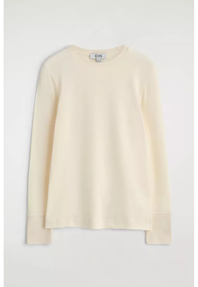 COTTON-JERSEY LONG-SLEEVED TOP