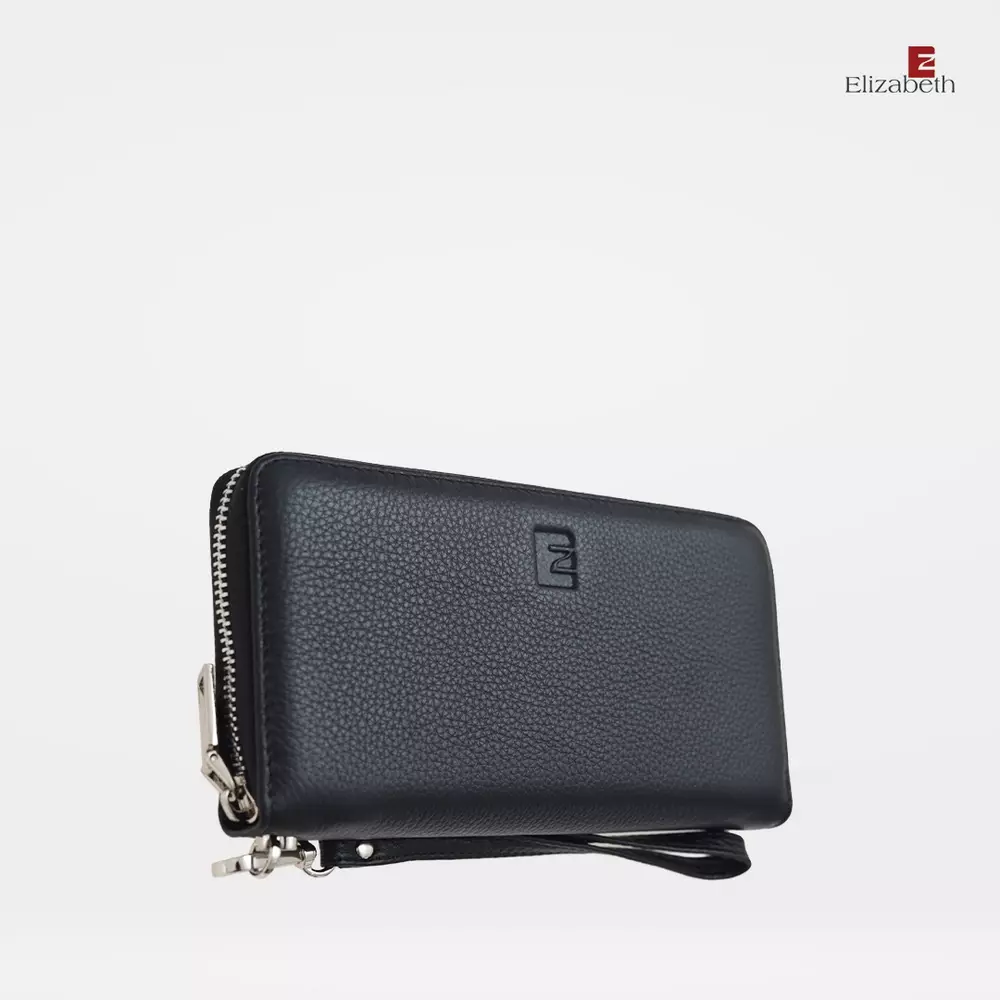 Dompet Wanita Elizabeth Genuine Leather Wallet 0724-0108 Black