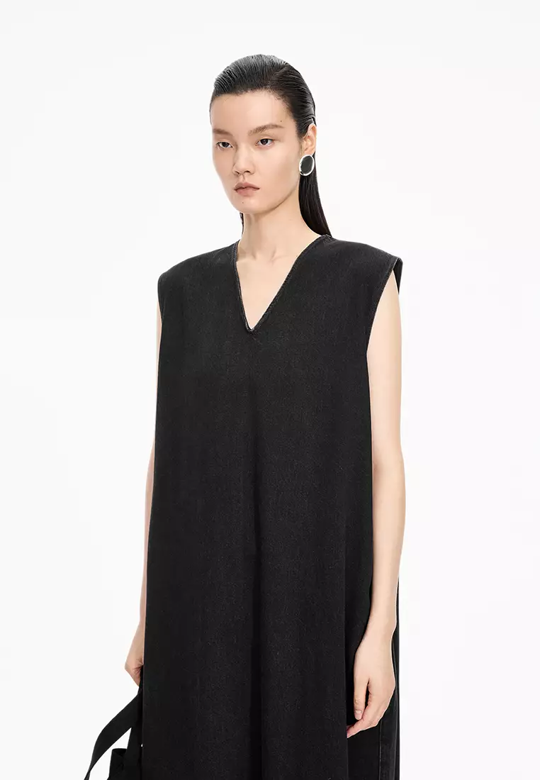 Colored Cow A-line Sleeveless Dress