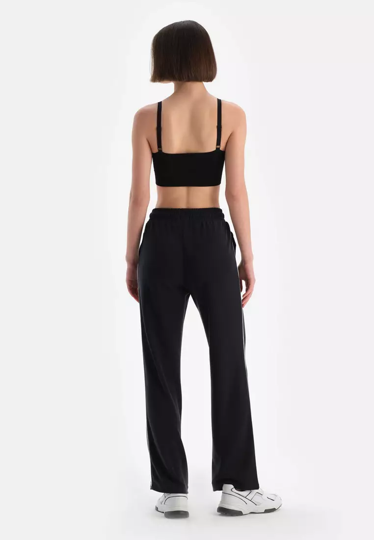 Black Trousers, Regular, Long Leg, Activewear for Women