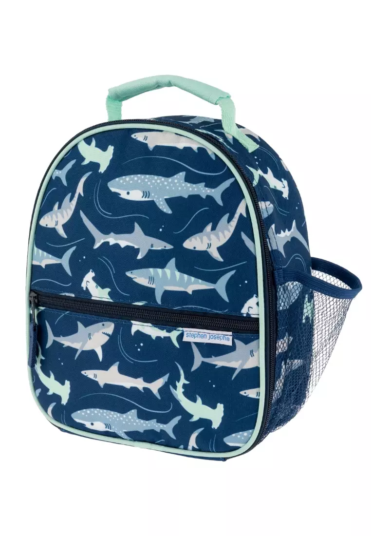 All Over Print Backpack with Lunch Bag for Kids AOP Shark