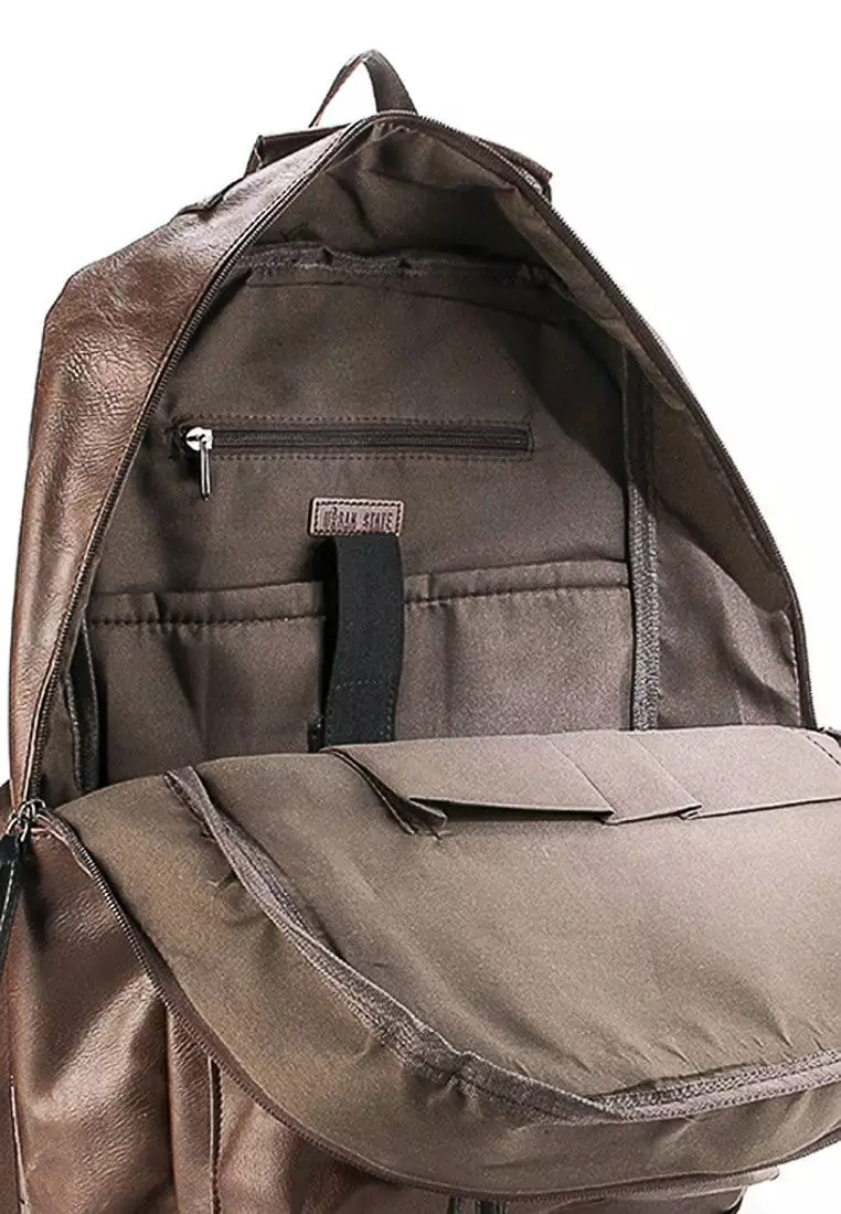 Jual Urban State Pu Buckled Zipper Large Backpack Original 2026 ...