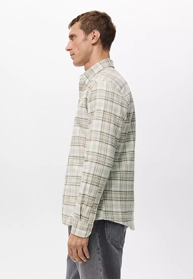 Regular-Fit Check Flannel Shirt