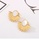 Glamorousky silver Fashion Simple Plated Gold 316L Stainless Steel Sunflower Shell Stud Earrings DEA8CAC045D343GS_4