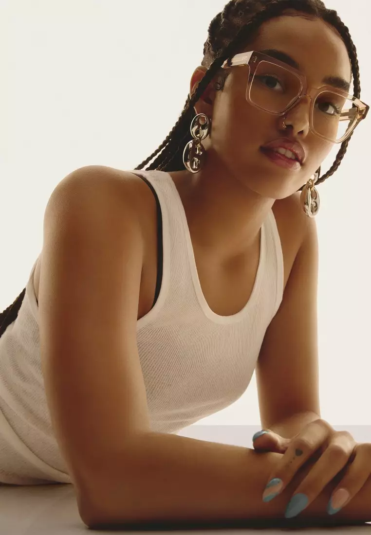 QUAY Bold Type Optical Eyeglasses - Oat