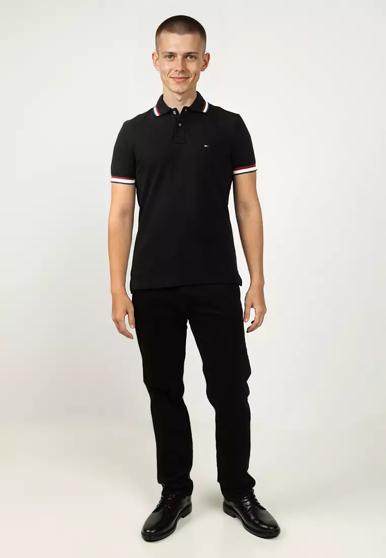 Cuff Interest Slim Fit Polo Shirt - Tommy Mainline