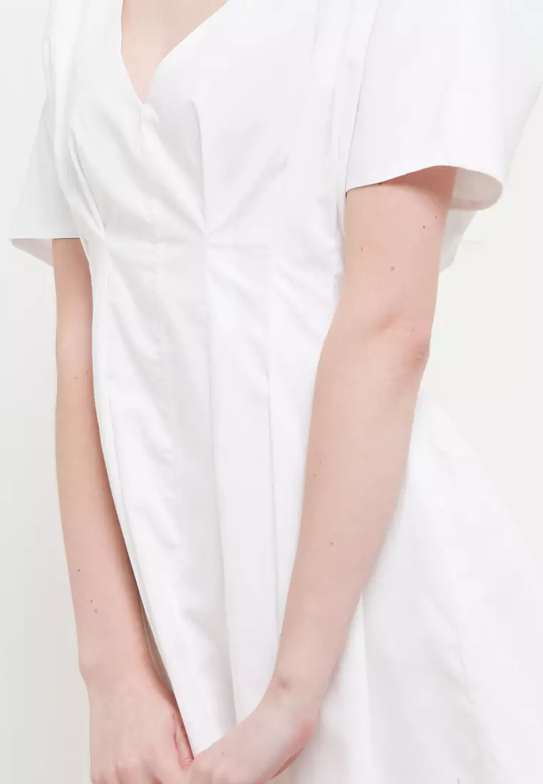 Midi Drape Sleeve Dress