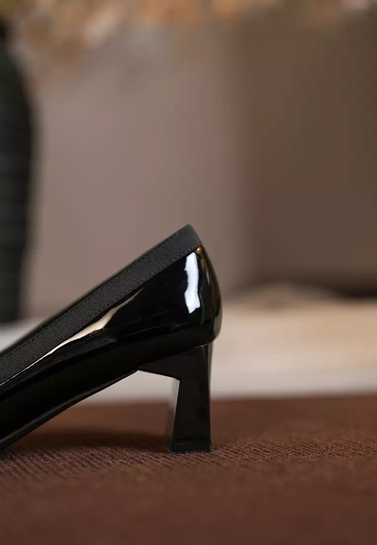 5CM 蝴蝶結漆皮高跟鞋 BY2355-9