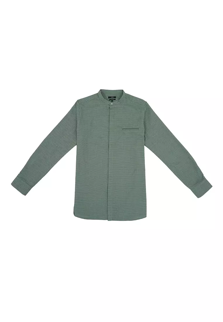 Jobb Dilkash Koko Pria Lengan Panjang Slim Fit Olive