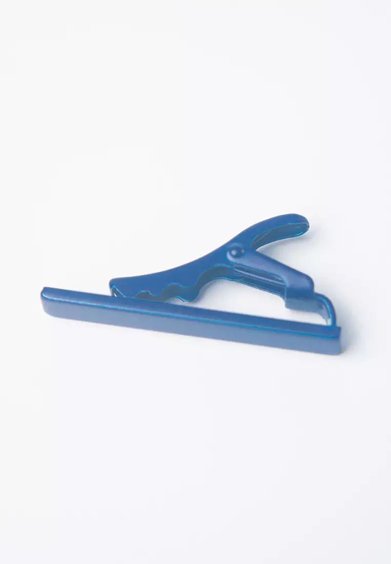 BLUE SLIM PIN JEPIT DASI PIN TIE SLIM REGULAR TIE CLASP KLIP DASI