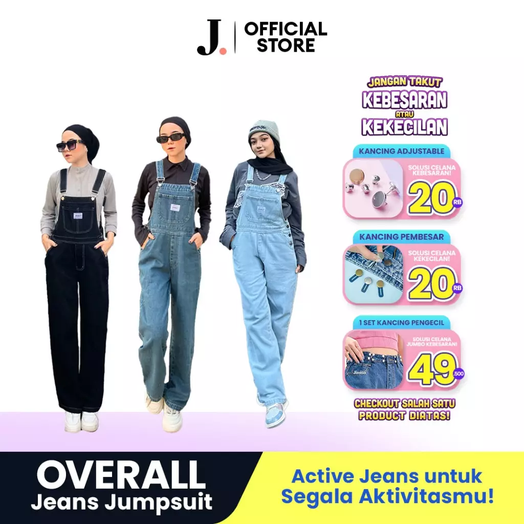 Jumpsuit 601 Overall Celana Jeans Panjang