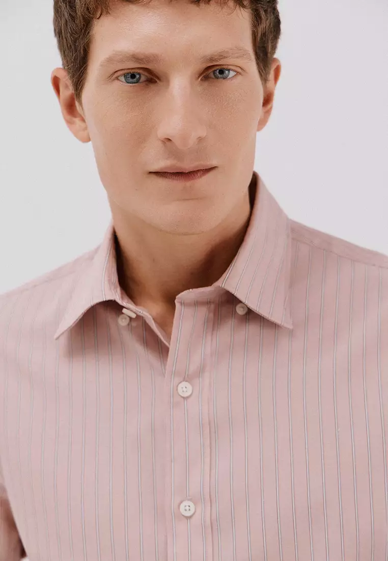 Striped Tencel Cotton Shirt