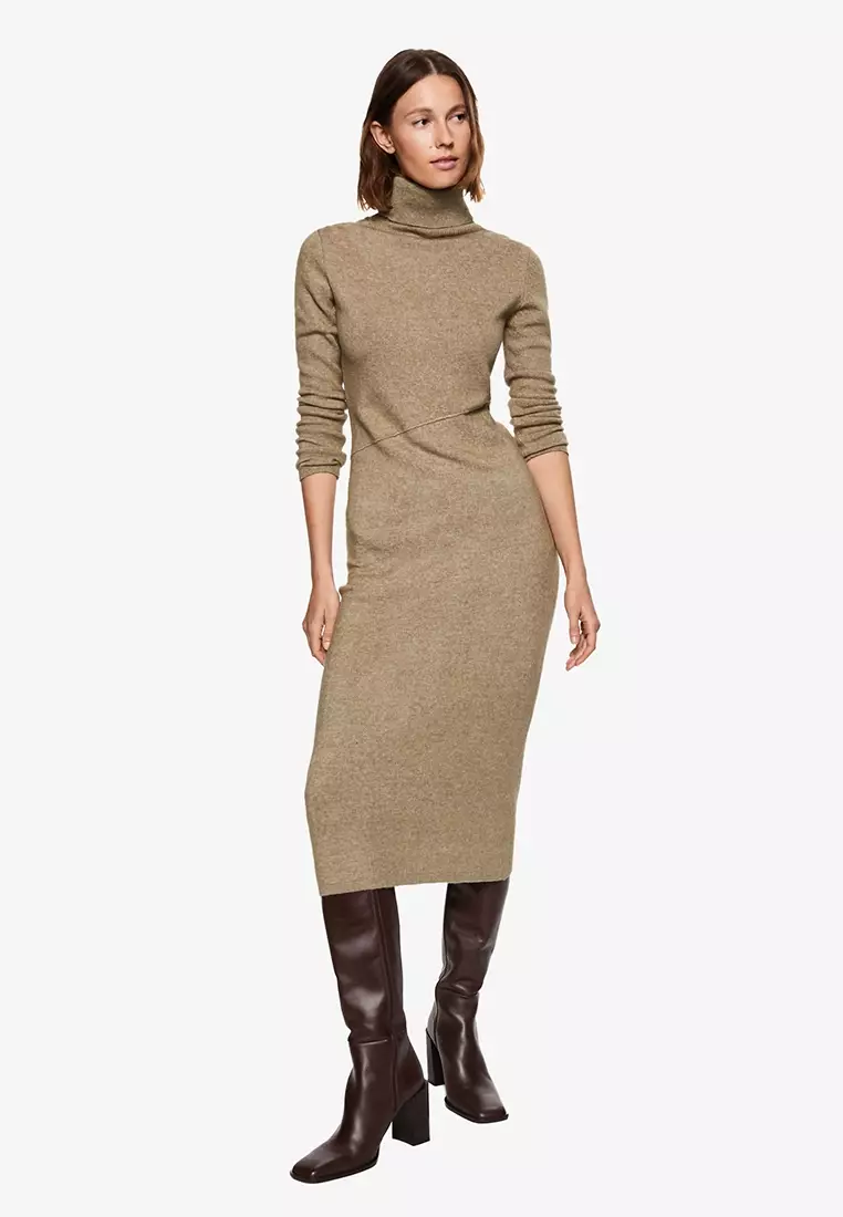 Mango turtleneck dress hotsell