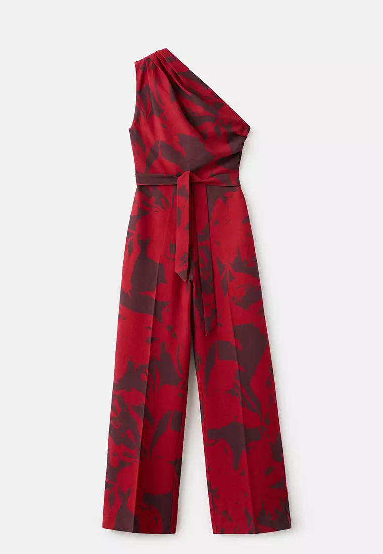Printed Asymmetrical Jumpsuit
