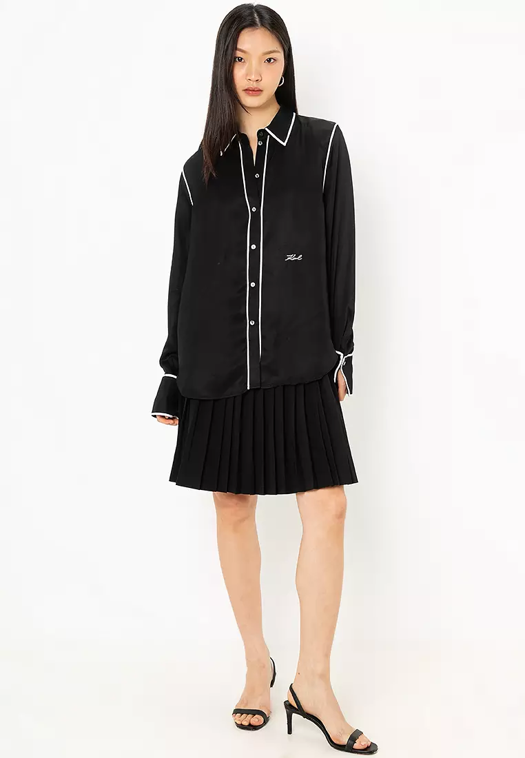 Layered Pleated Skirt