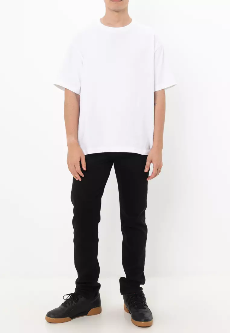 復古修身牛仔褲