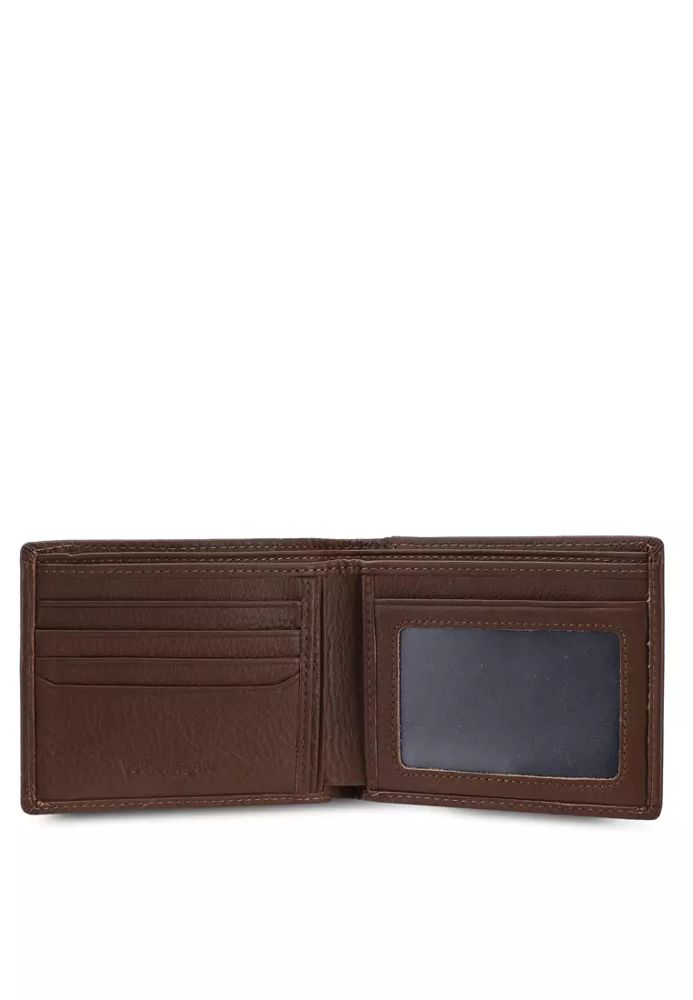 Men's RFID Genuine Leather Bi Fold Short Wallet