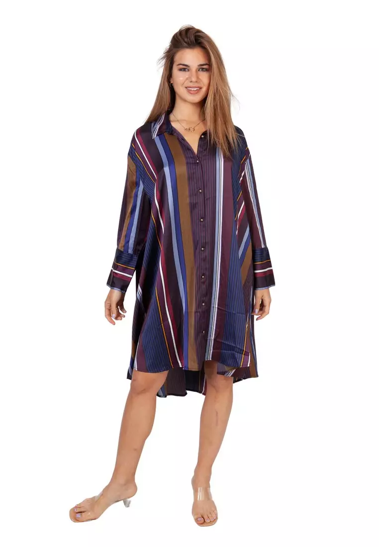 Flowy shirt dress sales