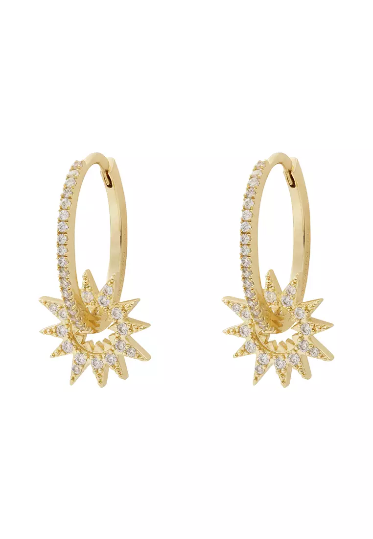 Wanderlust Co Sunlit Hoop Gold Earrings 2024 Buy Wanderlust