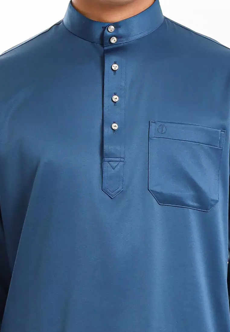 Alain Delon Baju Melayu Cekak Musang Dewasa - 19026005-39PoseidonNavy