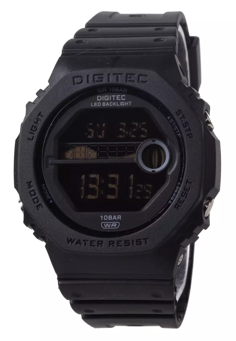 Digitec - Jam Tangan Digital Pria - Black - Resin Strap - DG-5119T
