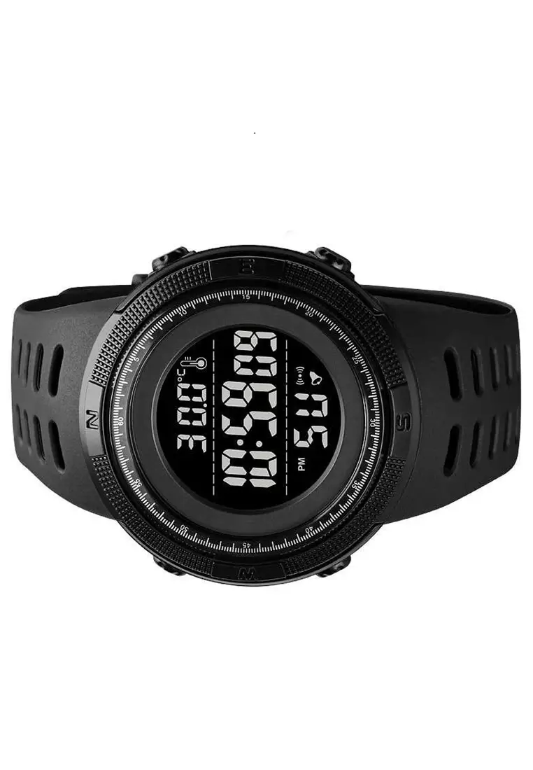 Jam Tangan Sporty Digital Pria Many Function Strap Tali Material PU SP68 ORIGINAL