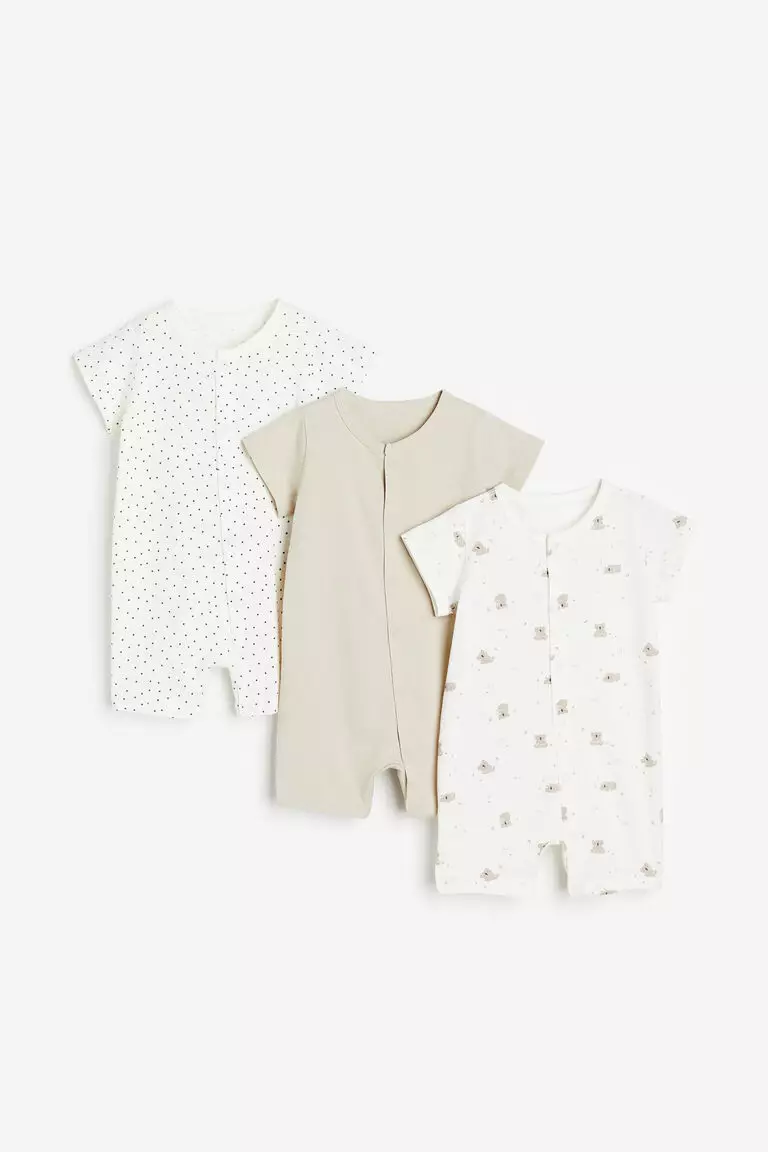 H&M 3-pack cotton pyjamas