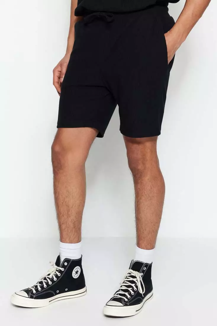 Mens black sale bermuda shorts