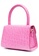 By Far pink By Far Mini Circular Croco Embossed Leather Shoulder Bag in Fuchsia 69E95AC23C35EDGS_2