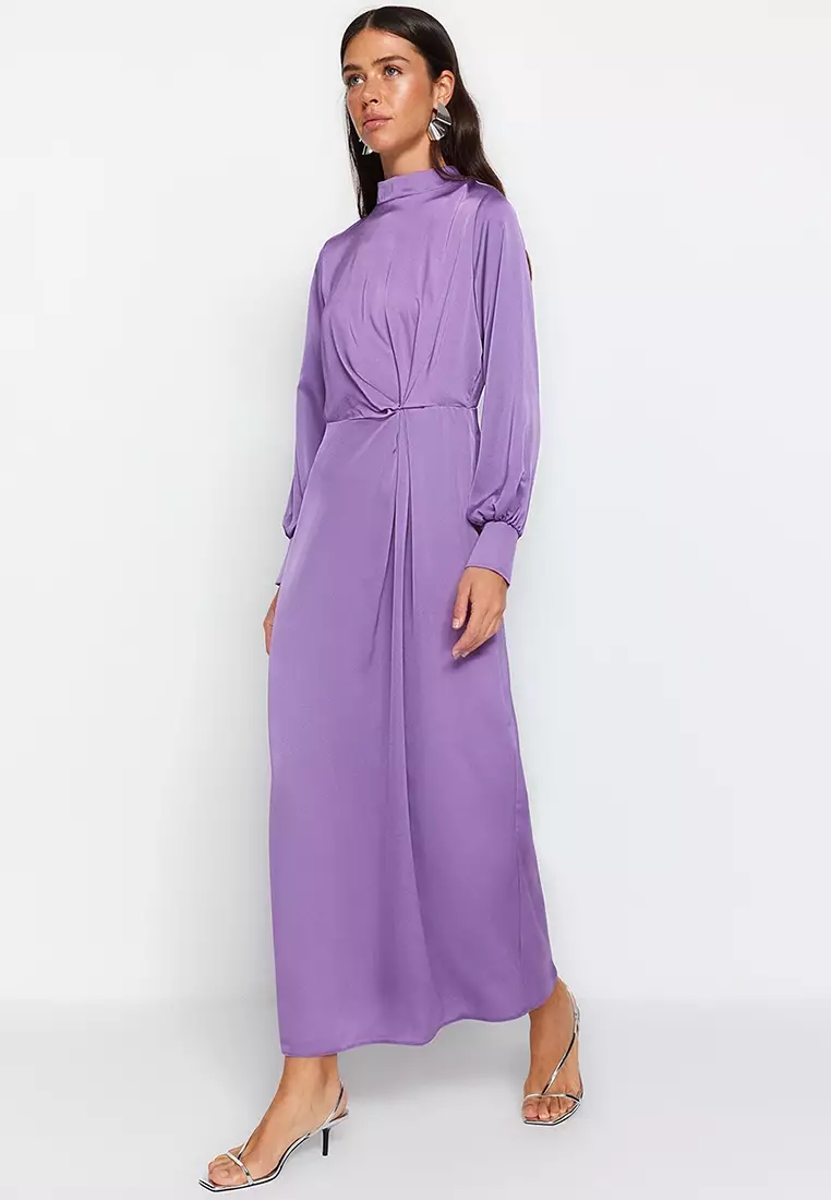 MODEST Mock Neck Maxi Dress