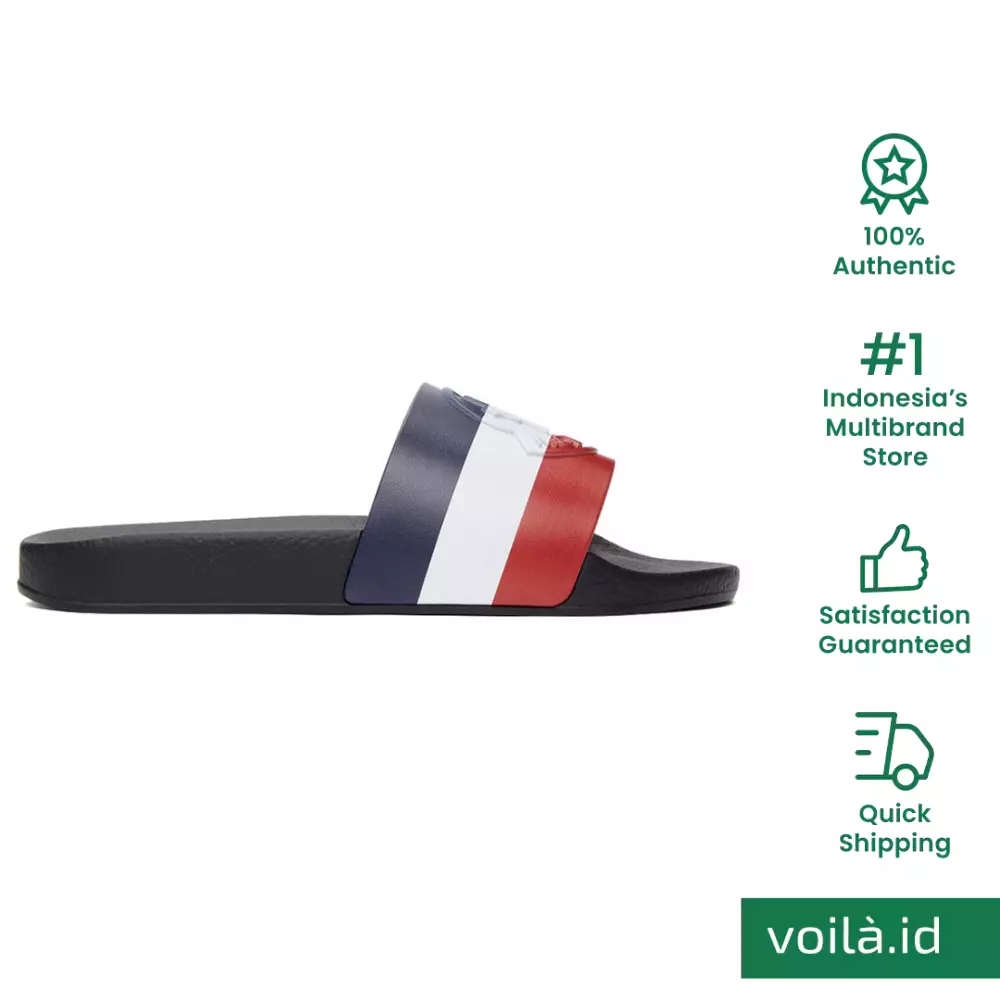 Basile French Flag Sandal Slide Black Men