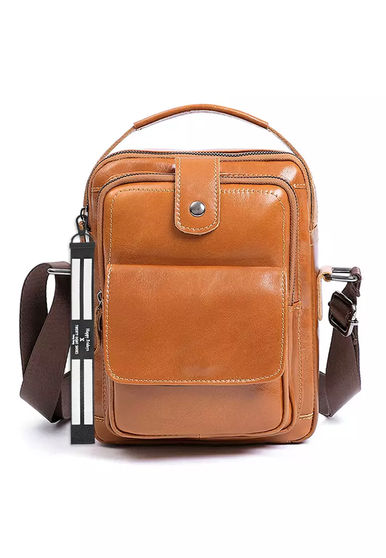 Leather sling bags online best sale