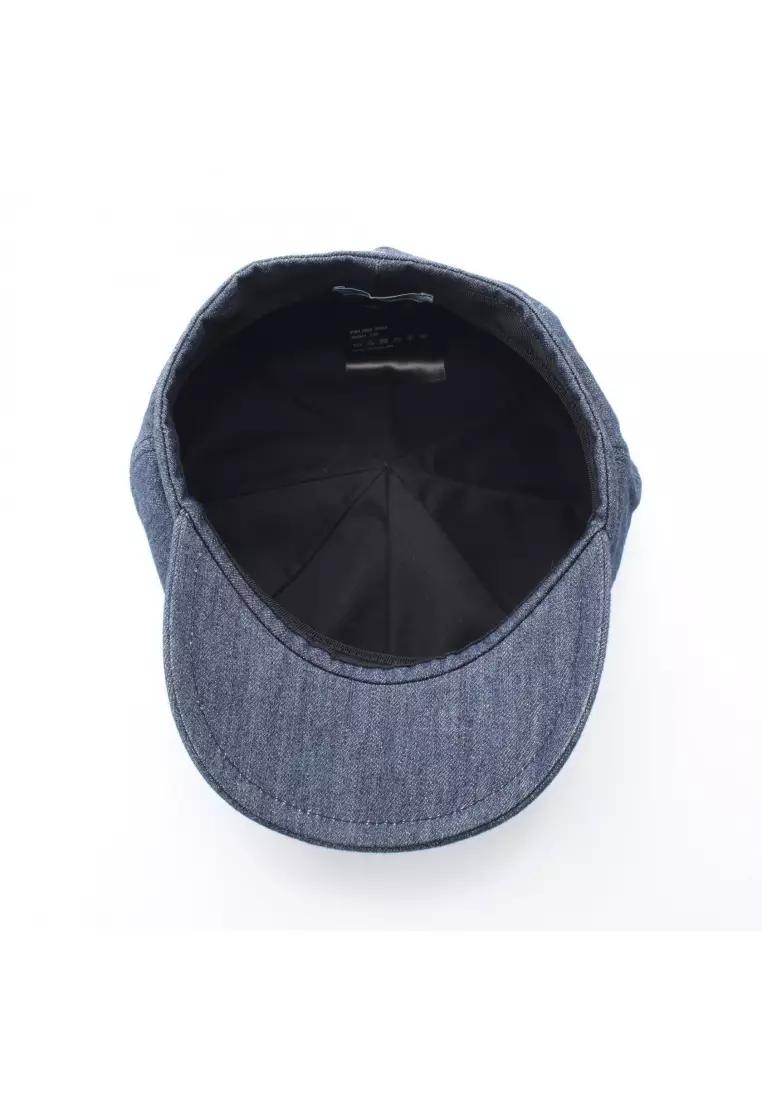 Pre-Loved Prada denim casquette hat cotton Indigo blue