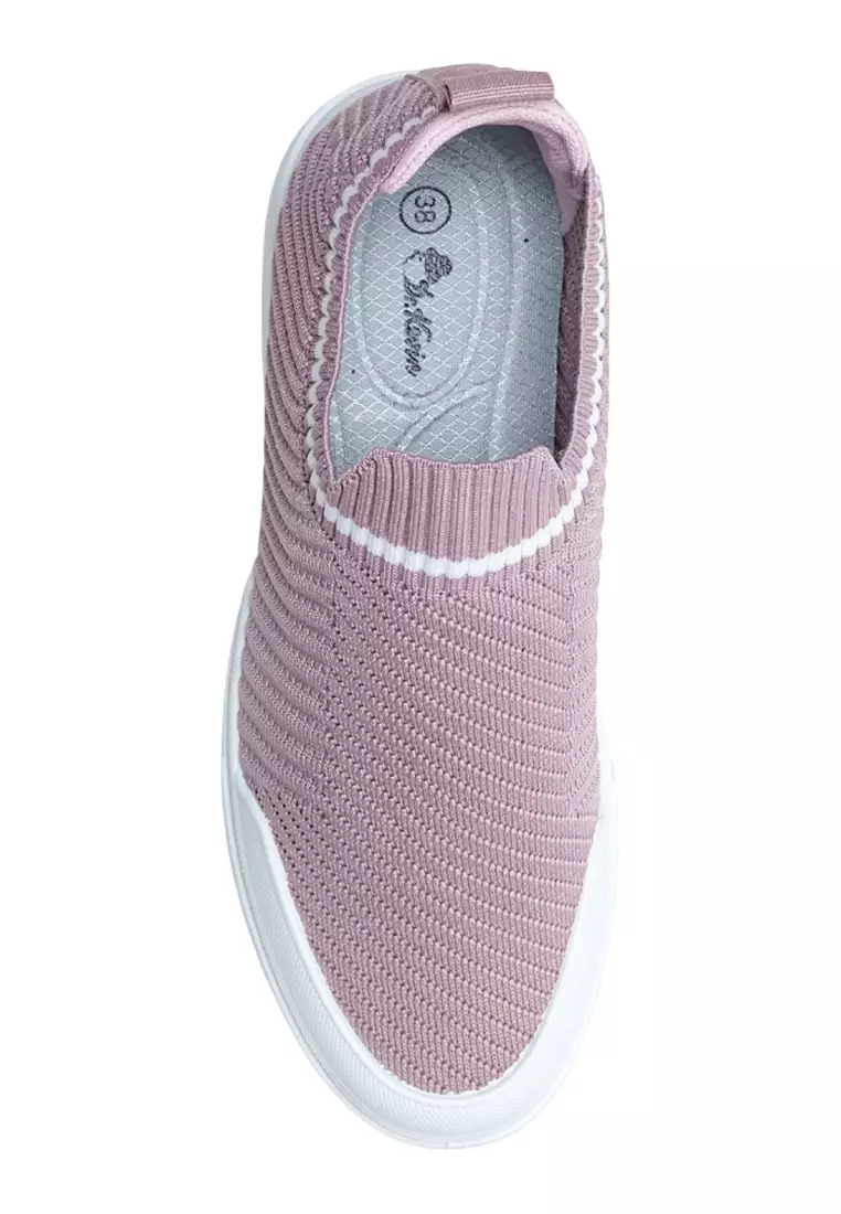 Dr. Kevin Sepatu Olahraga Wanita Sneakers Flyknit Slip On 589-059