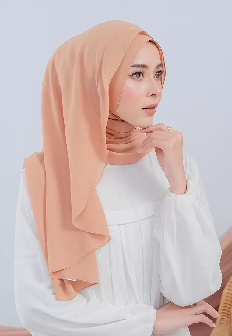 HIJAB INSTAN LUBNA - DUSTY ORANGE