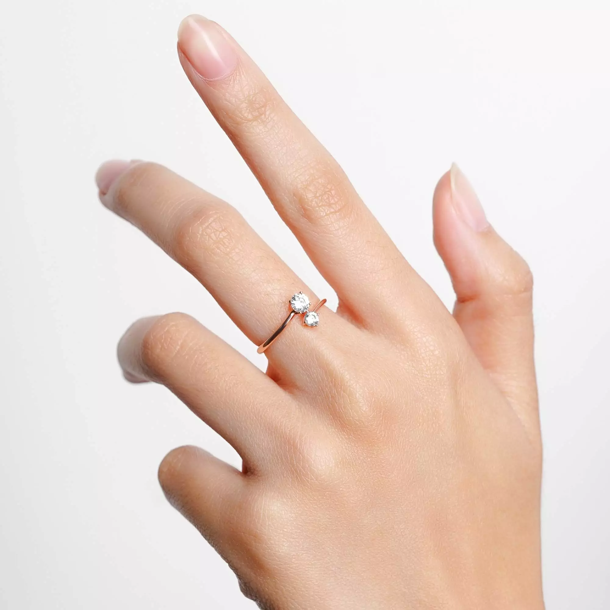 Cincin Emas 7k -  Clarie Gold Ring - Garden Collection - Juene Jewelry