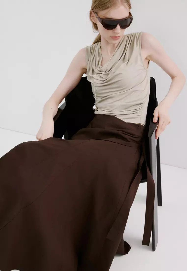 Draped Fitted Top