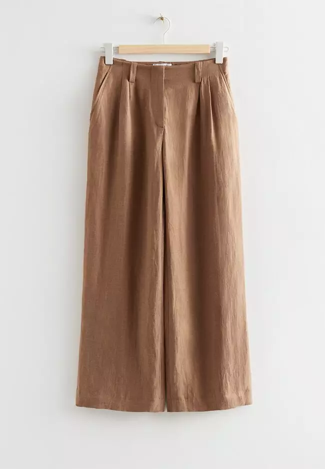 Straight Low Waist Trousers