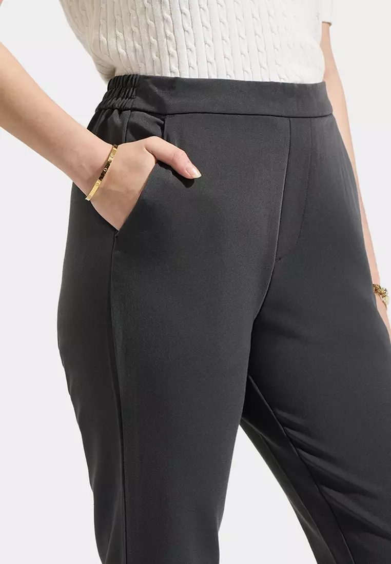 Pull Up Tapered Trousers